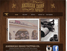 Tablet Screenshot of americanirons.com